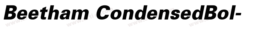 Beetham CondensedBol字体转换